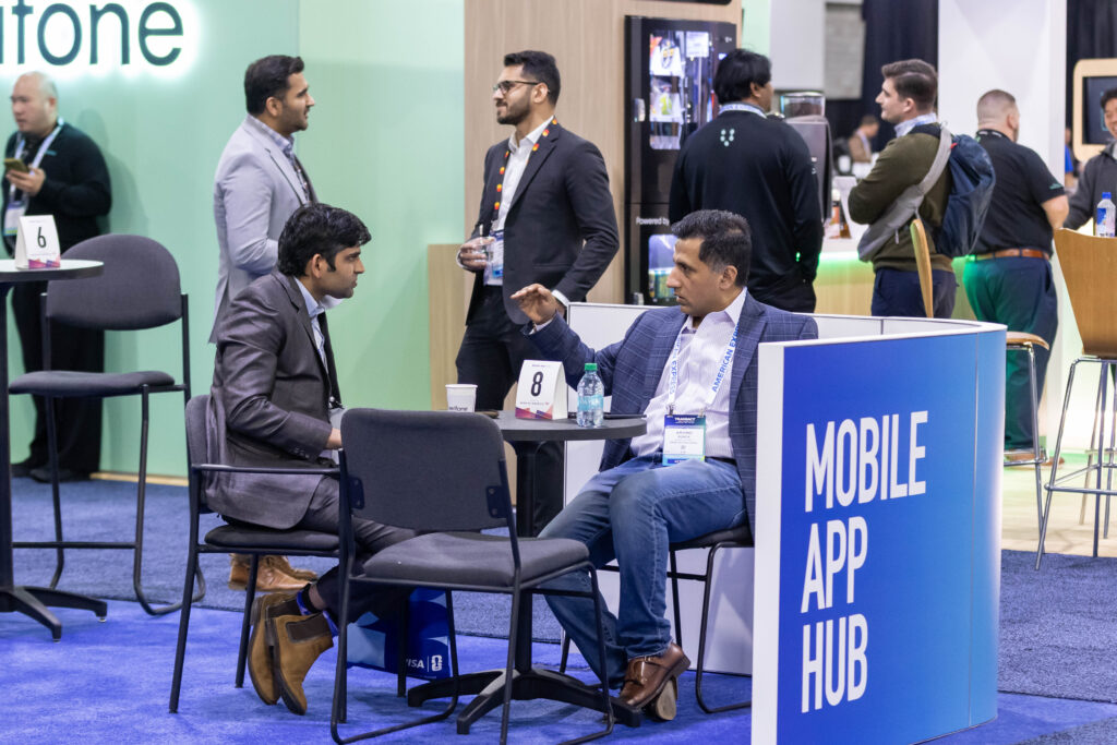 Attendees at the mobile app hub