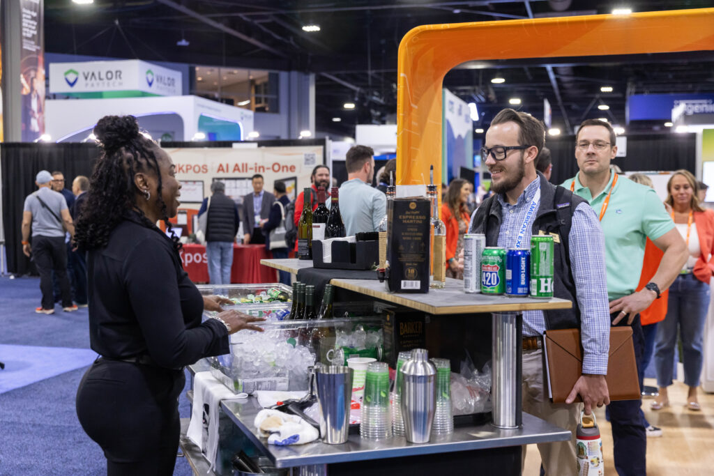 Happy Hour at Discover Booth